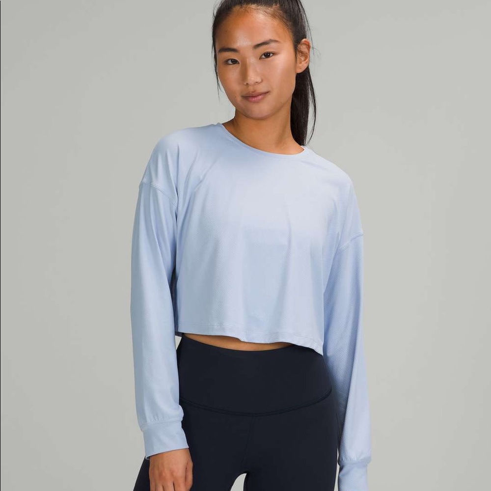 Lululemon Muscle Love Long Sleeve Shirt Linen Blue